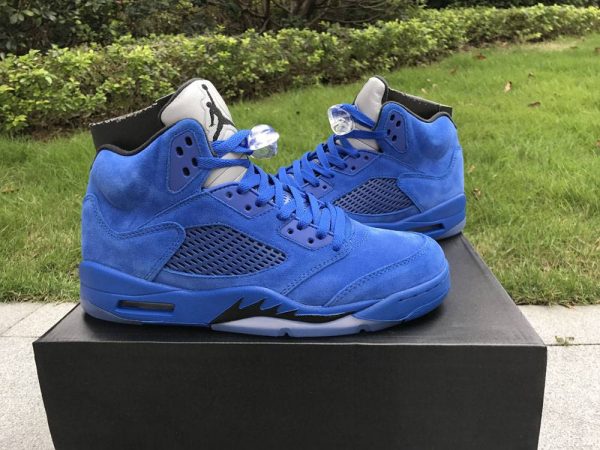 Air Jordan 5 V Blue Suede Game Royal Sneaker