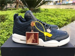 Air Jordan IV Premium Obsidian White 2016