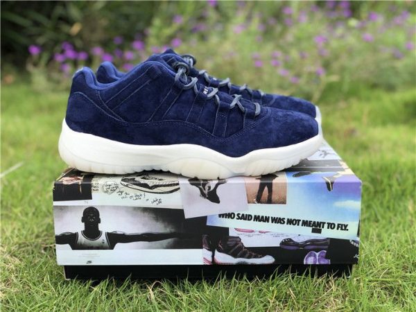 Air Jordan XI Low Derek Jeter RE2PECT Blue Suede