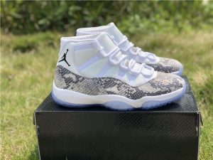 Air Jordan XI Pure Money Grey Python Snakeskin