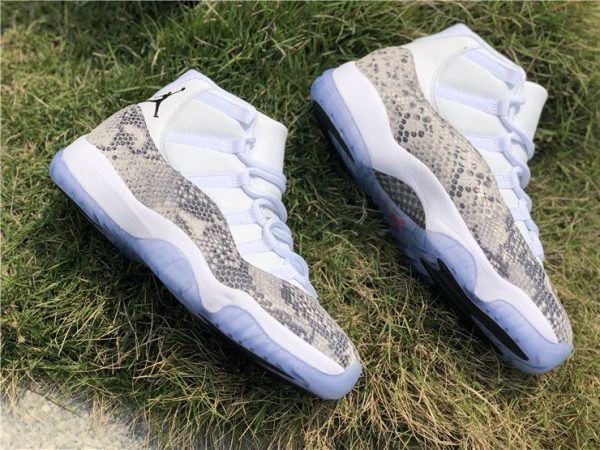 Air Jordan XI Pure Money Grey Python Snakeskin shoes