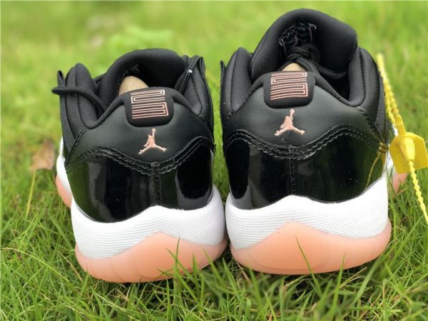 Girls Air Jordan XI Low Bleached Coral heel