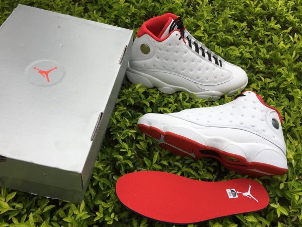 Jordan 13 History Of Flight White detail