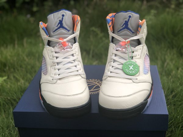 Jordan 5 International Flight Sail Orange Peel upper