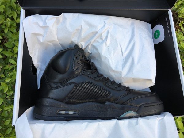 Jordan 5 Retro Premium Triple Black in box