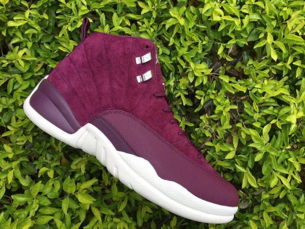 Mens Size Air Jordan 12 Bordeaux shoes