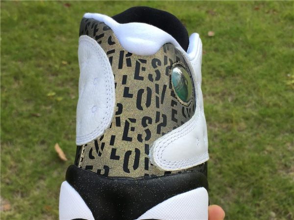 White Jordan 13 Retro Love and Respect Pack back