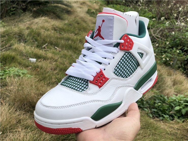 jordan 4 green and red