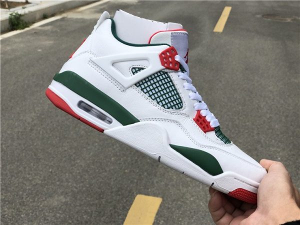 buy Custom Air Jordan 4 Gucci White Green-Red