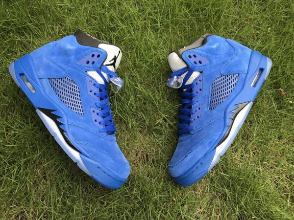 shop Air Jordan 5 V Blue Suede Game Royal