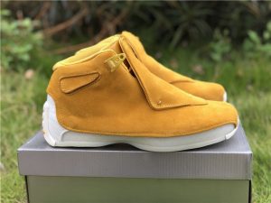 2018 Air Jordan 18 Suede Pack Yellow Ochre