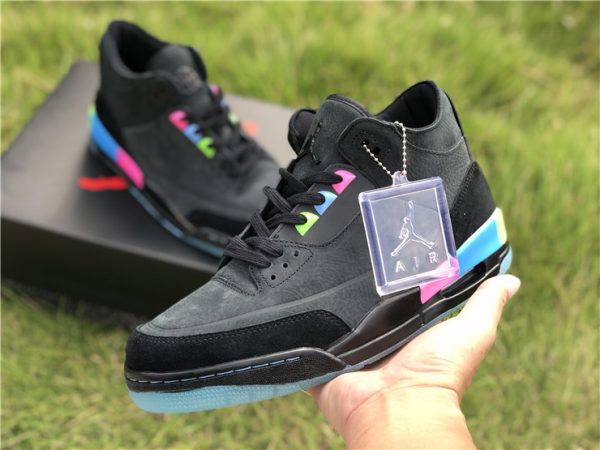2018 Air Jordan 3 Quai 54 Black sneaker