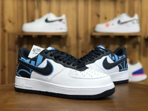 AF1 Low Logo Pack White Dark Obbidian