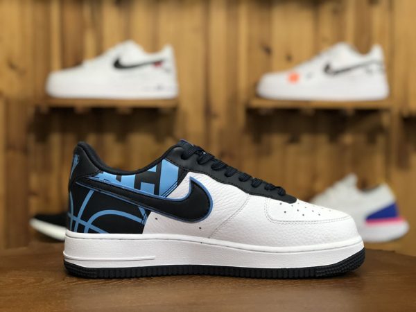 AF1 Low Logo Pack White Dark Obbidian trainer