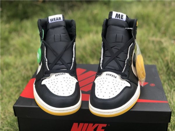 Air Jordan 1 NRG No Ls Black Vibrant Yellow front