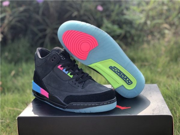 Air Jordan 3 Quai 54 Black Electric Green