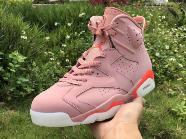 Air Jordan 6 Millennial Pink on hand look