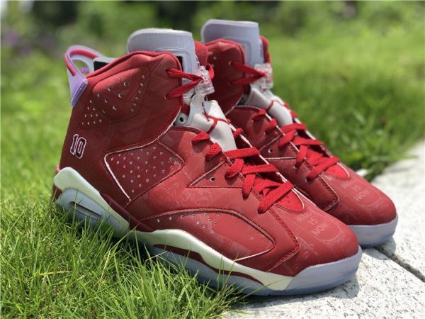 Air Jordan 6 Retro Slam Dunk Varsity Red shoes