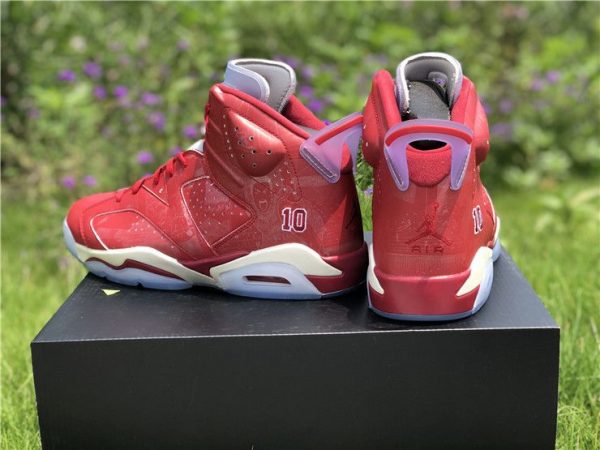 Air Jordan 6 Retro X Slam Dunk Varsity Red-White heel