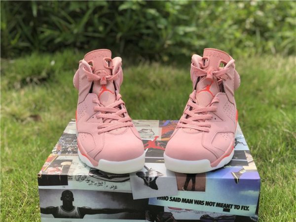 Aleali May x Air Jordan 6 Millennial Pink shoes