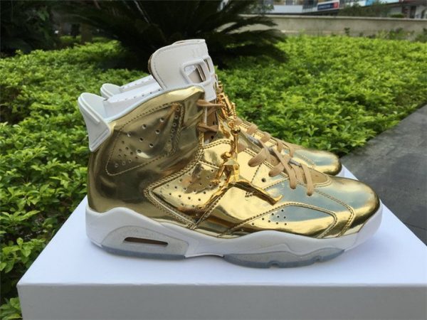 Jordan 6 Pinnacle Metallic Gold White