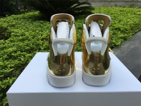 Jordan 6 Retro Pinnacle Metallic Gold - 854271-730 heel