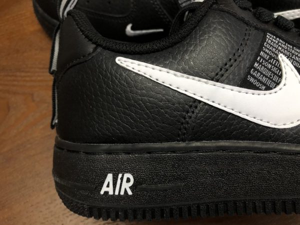 Nike Air Force 1 AF1 Utility Black swoosh