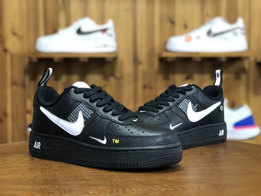 Nike Air Force 1 AF1 Utility Black Tour Yellow Sale