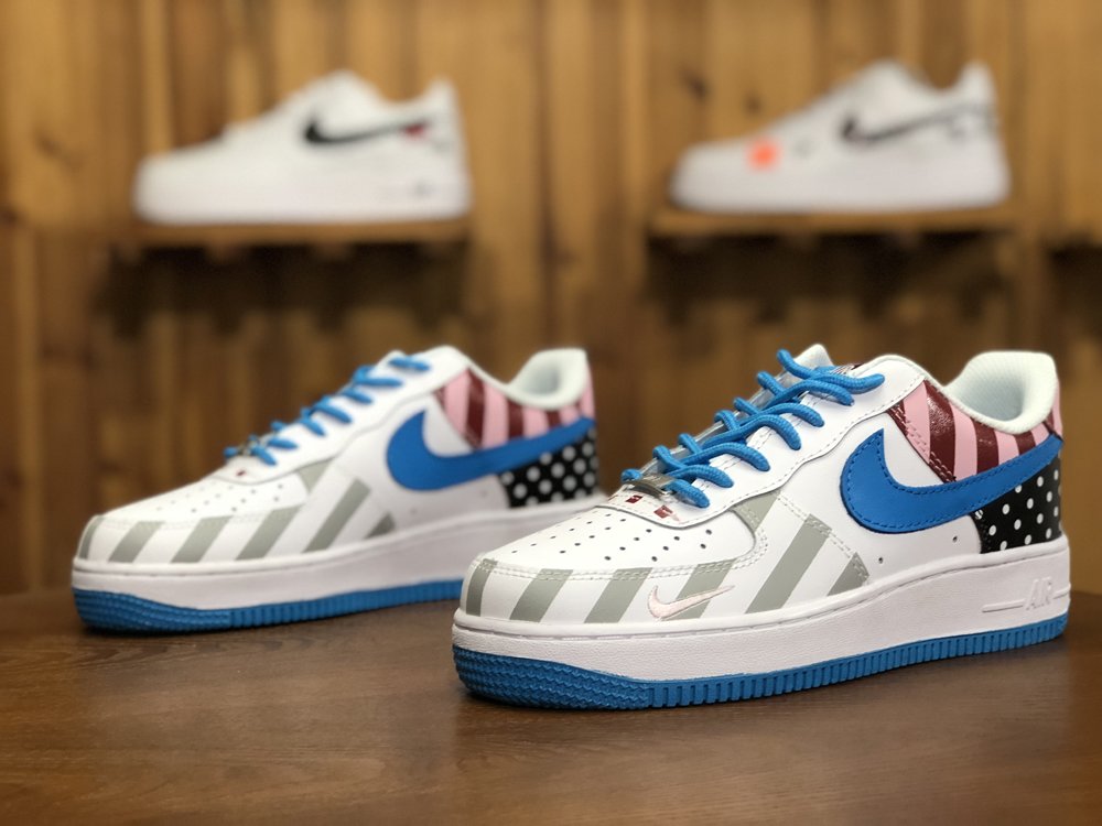 Custom Nike Air Jordan 1 af1 Low X Parra for sale