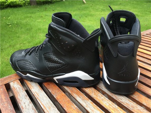 Nike Air Jordan 6 Retro VI Black Cat heel