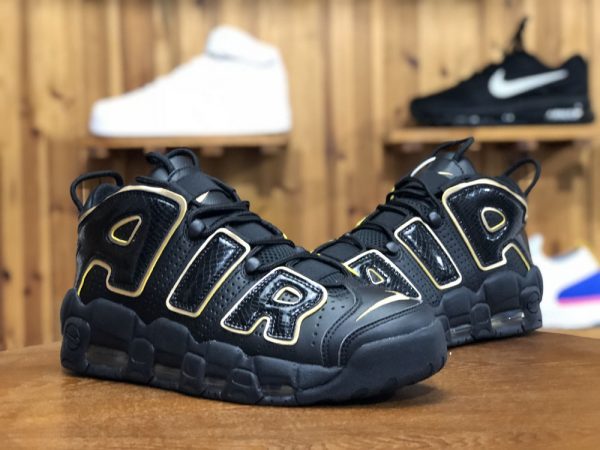 Nike Air More Uptempo France Black Gold