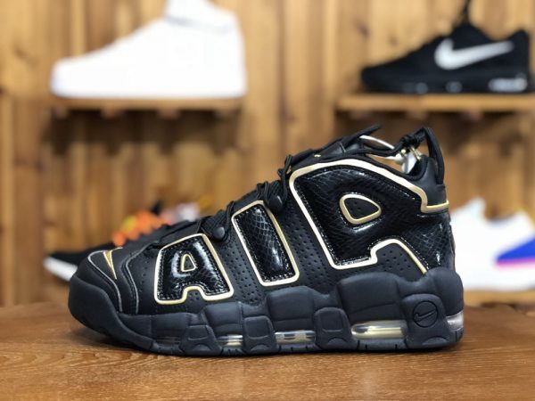 Nike Air More Uptempo France Black Gold kicks