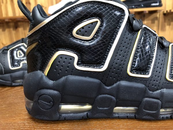 Nike Air More Uptempo France Black Gold shoes