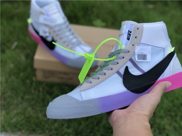 Nike Blazer Mid Queen Off-White Colorful on hand