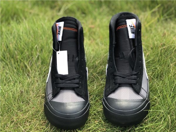 Off-White x Nike Blazer Grim Reaper Black front