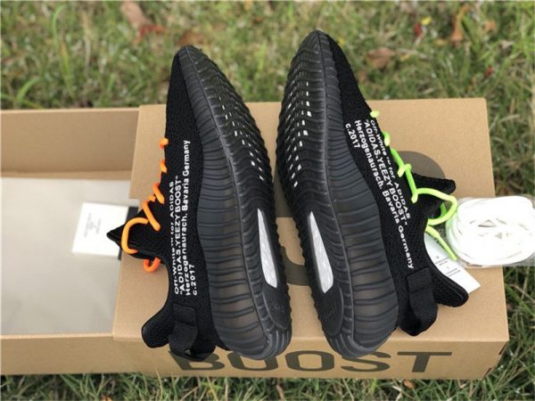 Off White x adidas Yeezy Boost 350 V2 Black panel