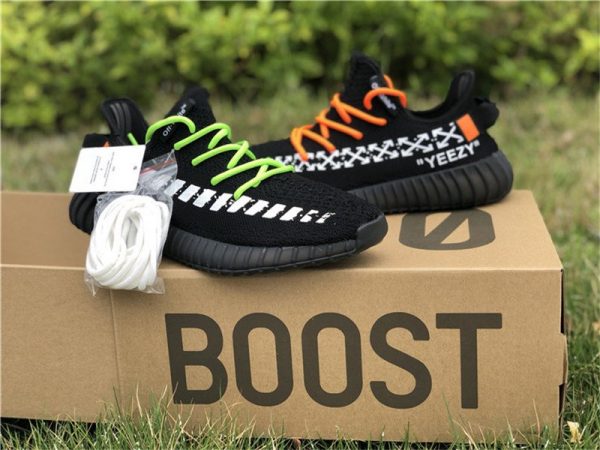 Off White x adidas Yeezy Boost 350 V2 Black sneaker