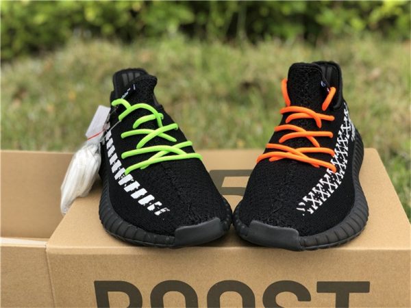 Off White x adidas Yeezy Boost 350 V2 Black tongue