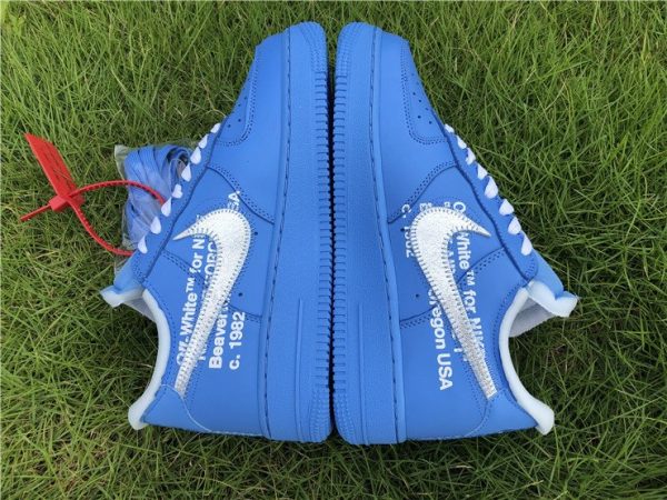 Off-White x af1 1 Low MCA Chicago Blue