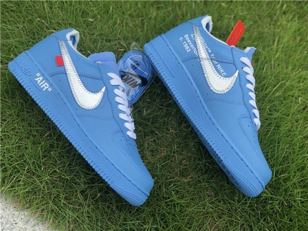 Off-White x af1 1 Low MCA Chicago Blue shoes