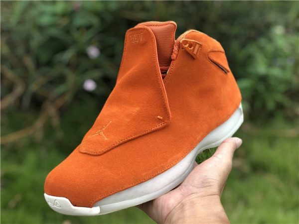 Orange Air Jordan 18 Suede Pack on hand