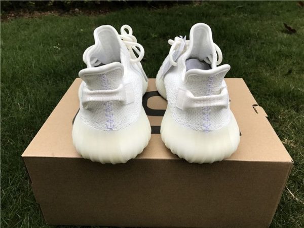 Yeezy Boost 350 V2 Cream Triple White heel