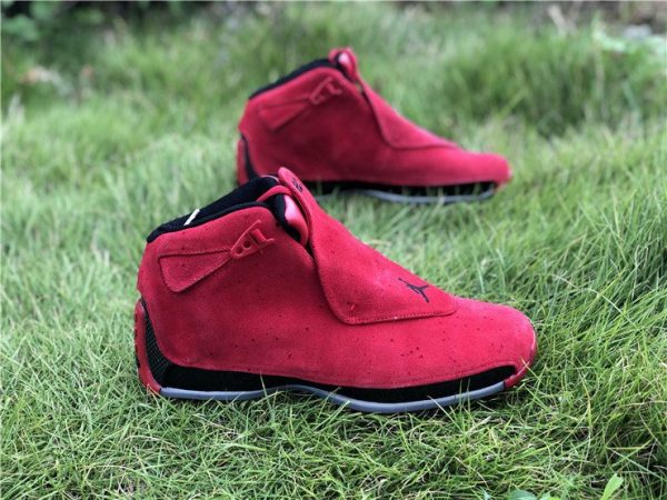 buy Air Jordan 18 Toro Red Suede aka Raging Bull