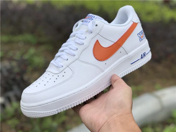 AF1 Low NYC HS White Safety Orange-Game Royal kicks