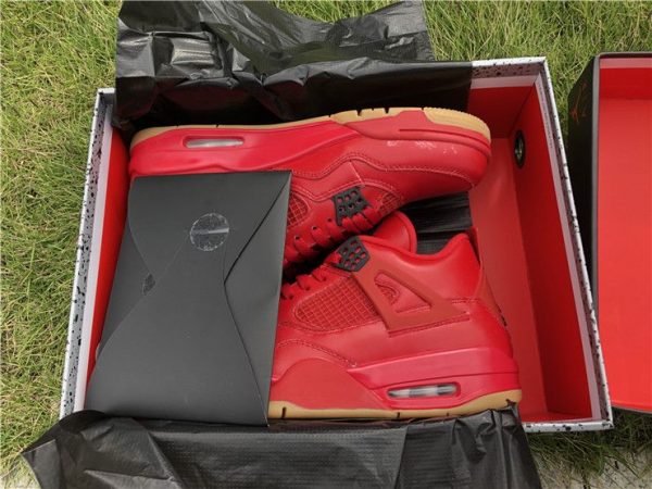 Air Jordan 4 NRG Singles Day Fire Red in box