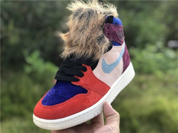 Aleali May x Air Jordan 1 Viotech 2018 toe