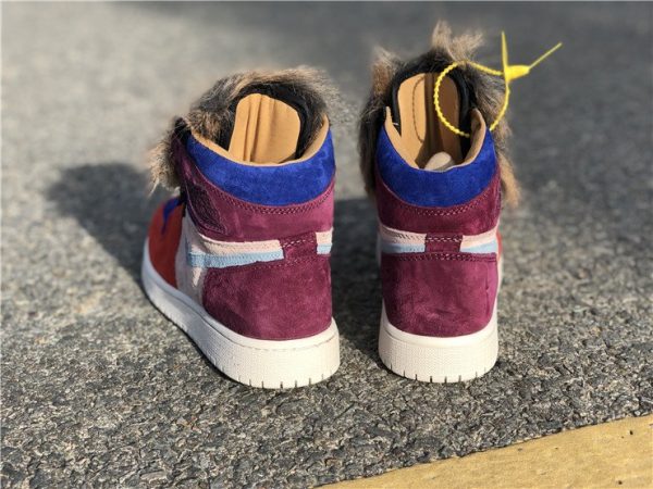 Aleali May x Air Jordan 1 Viotech BV2613-600 heel