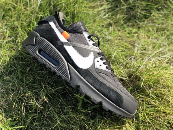 Black Off-White Nike Air Max 90 shoes