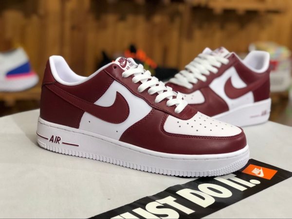 Nike Air Force 1 Low Mens Shoe Team Red White