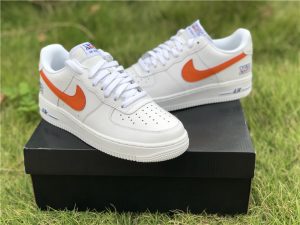 Nike Air Force 1 Low NYC HS White Safety Orange-Game Royal